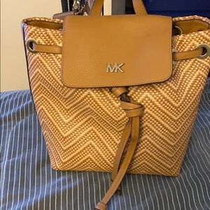 Michael Kors woven backpack